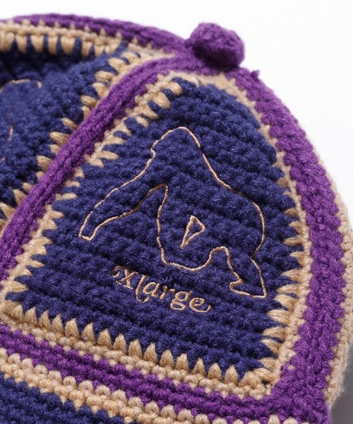 XLARGE（エクストララージ）の「CROCHET BELL HAT（ハット・メンズ・ネイビー/ブラック・L/M）」の5枚目の写真