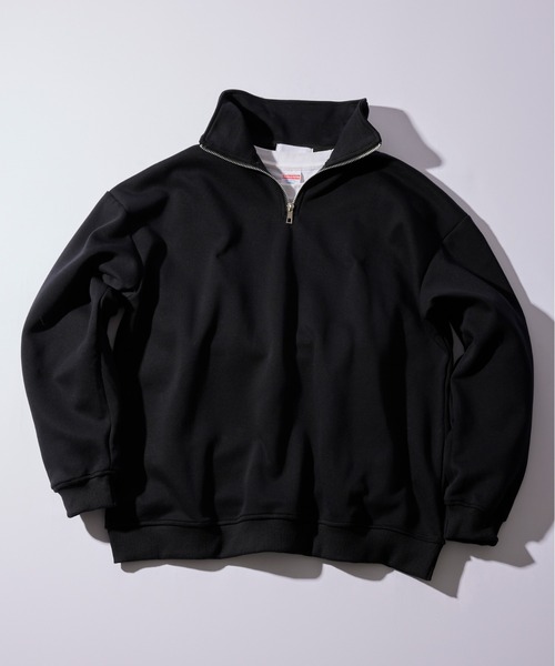 SETUP7（セットアップセブン）の「【SETUP7】ハイネックハーフジップトレーナー KNF037（スウェット・メンズ・ブラック/ホワイト/グレー・L/M）」の13枚目の写真