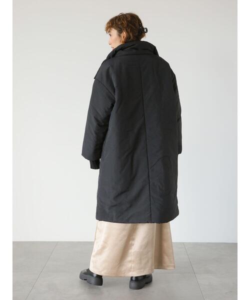 Lugnoncure(ルノンキュール)の「パディングスタンドカラーコート(その他アウター・レディース・カーキ/オフホワイト/ブラック・F)」の9枚目の写真