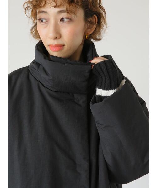 Lugnoncure(ルノンキュール)の「パディングスタンドカラーコート(その他アウター・レディース・カーキ/オフホワイト/ブラック・F)」の10枚目の写真