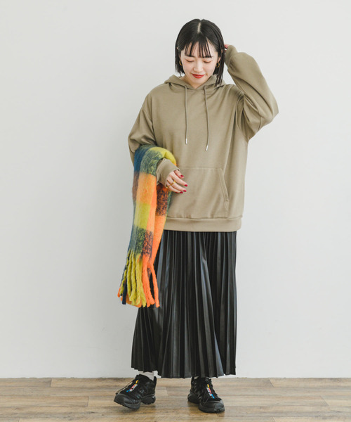 ITEMS URBANRESEARCH（アイテムズ アーバンリサーチ）の「ウラキモウフーディー（パーカー・レディース・カーキ/チャコールグレー/ホワイト・FREE）」の11枚目の写真