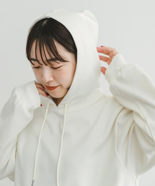 ITEMS URBANRESEARCH（アイテムズ アーバンリサーチ）の「ウラキモウフーディー（パーカー・レディース・カーキ/チャコールグレー/ホワイト・FREE）」の21枚目の写真