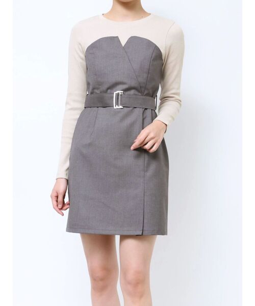 RESEXXY（リゼクシー）の「レイヤードミニワンピース（ワンピース・レディース・ベージュ/その他1/グレー・FREE）」の16枚目の写真