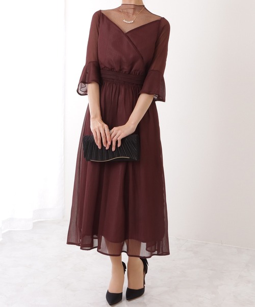 Lace Ladies(レースレディース)の「ウエーブ フラップ スクエア パーティー バッグ(クラッチバッグ・レディース・アイボリー/グレー/ブラック・FREE)」の7枚目の写真