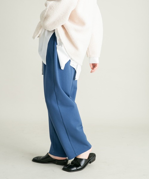 KBF（ケイビーエフ）の「カットソースラックスパンツ（その他パンツ・レディース・イエロー/オフホワイト/ブルー・ONE）」の3枚目の写真