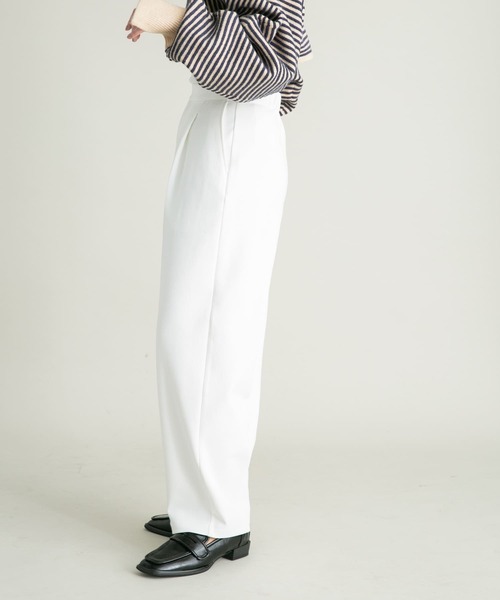 KBF（ケイビーエフ）の「カットソースラックスパンツ（その他パンツ・レディース・イエロー/オフホワイト/ブルー・ONE）」の5枚目の写真