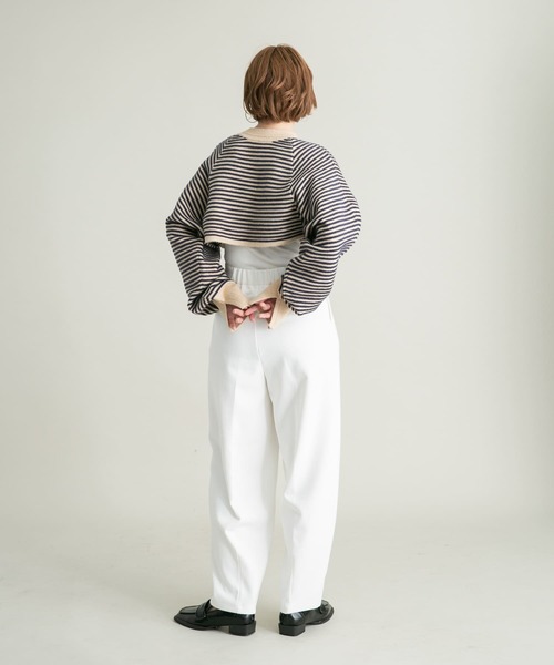 KBF（ケイビーエフ）の「カットソースラックスパンツ（その他パンツ・レディース・イエロー/オフホワイト/ブルー・ONE）」の10枚目の写真