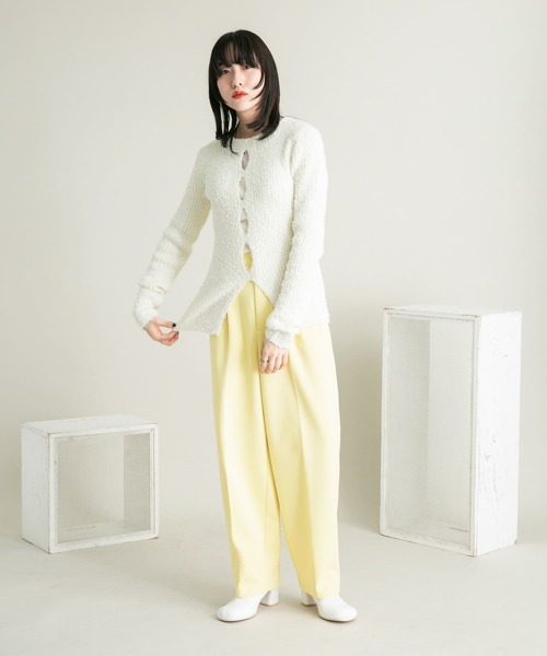 KBF（ケイビーエフ）の「カットソースラックスパンツ（その他パンツ・レディース・イエロー/オフホワイト/ブルー・ONE）」の15枚目の写真