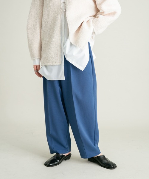 KBF（ケイビーエフ）の「カットソースラックスパンツ（その他パンツ・レディース・イエロー/オフホワイト/ブルー・ONE）」の22枚目の写真