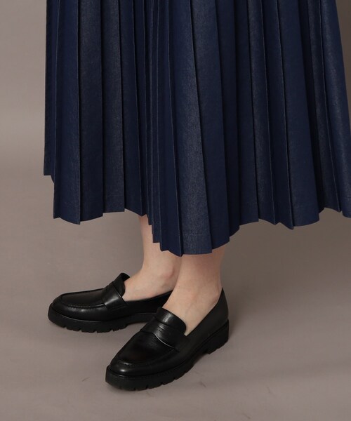 DRESSTERIOR(ドレステリア)の「◆【洗える】デニムナロープリーツ(スカート・レディース・ネイビー・38/34/36/40)」の2枚目の写真