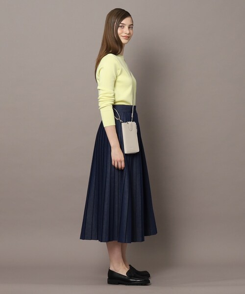 DRESSTERIOR(ドレステリア)の「◆【洗える】デニムナロープリーツ(スカート・レディース・ネイビー・38/34/36/40)」の6枚目の写真