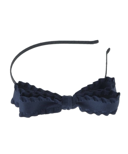 a.v.v（アーヴェヴェ）の「[KIDS]フリルリボンカチューシャ（カチューシャ・キッズ・ブラック/アイボリー/ネイビー・120）」の8枚目の写真