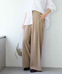 RIVE DROITE（リヴドロワ）の「手洗い可/タックワイドスラックス（スラックス）」