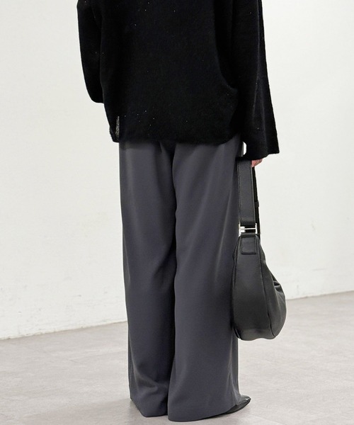 美品タックワイドスラックス38サイズ RIVE DOROITE リヴドロワ 手洗い可/タックワイドスラックス（スラックス）｜RIVE DROITE