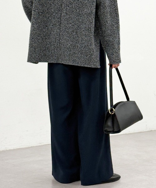 手洗い可/タックワイドスラックス（スラックス）｜RIVE DROITE