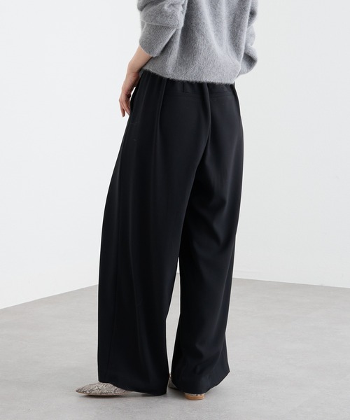 手洗い可/タックワイドスラックス（スラックス）｜RIVE DROITE