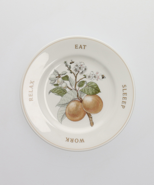 SALON adam et rope'(サロン アダム エ ロペ)の「【公式サイト限定】【Ryuto Miyake for SALON】apricot round plate(食器・レディース・ホワイト・FREE)」の1枚目の写真