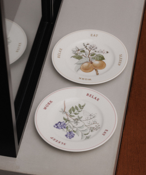 SALON adam et rope'(サロン アダム エ ロペ)の「【公式サイト限定】【Ryuto Miyake for SALON】apricot round plate(食器・レディース・ホワイト・FREE)」の4枚目の写真