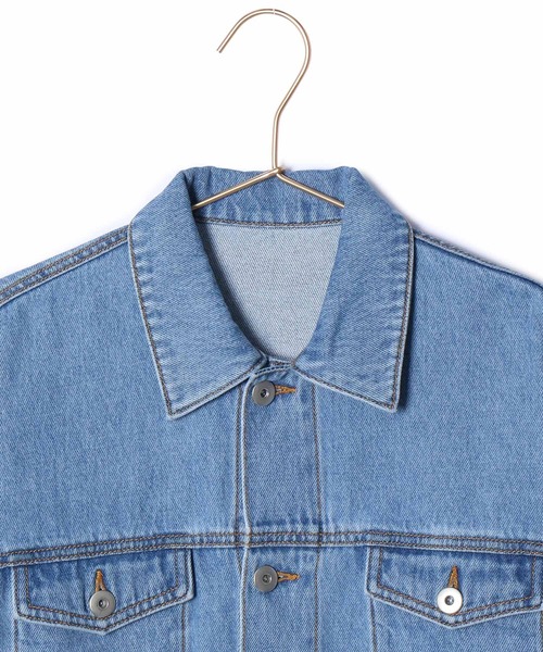 ROPE' PICNIC（ロペピクニック）の「ショート丈デニムジャケット（デニムジャケット・レディース・ネイビー/サックスブルー・38）」の6枚目の写真