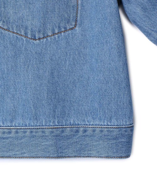 ROPE' PICNIC（ロペピクニック）の「ショート丈デニムジャケット（デニムジャケット・レディース・ネイビー/サックスブルー・38）」の9枚目の写真