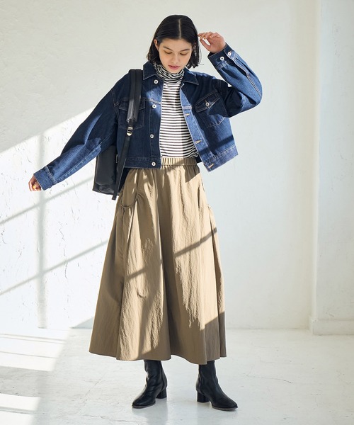 ROPE' PICNIC（ロペピクニック）の「ショート丈デニムジャケット（デニムジャケット・レディース・ネイビー/サックスブルー・38）」の15枚目の写真