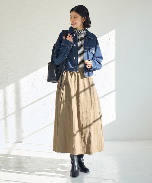 ROPE' PICNIC（ロペピクニック）の「ショート丈デニムジャケット（デニムジャケット・レディース・ネイビー/サックスブルー・38）」の16枚目の写真