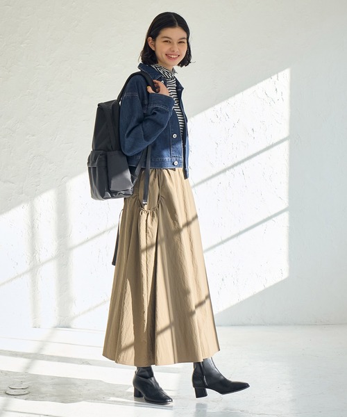 ROPE' PICNIC（ロペピクニック）の「ショート丈デニムジャケット（デニムジャケット・レディース・ネイビー/サックスブルー・38）」の17枚目の写真