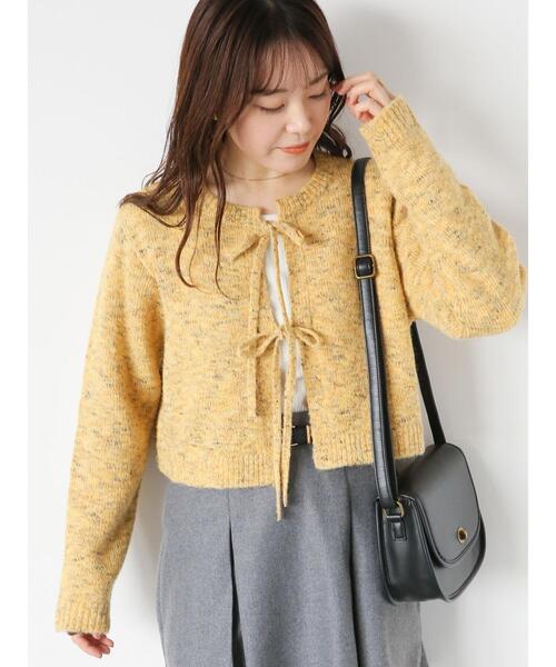 ehka sopo（エヘカソポ）の「リボンショート丈カーディガン