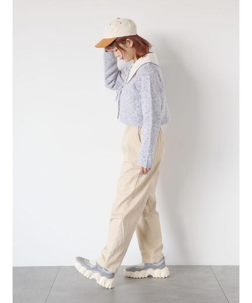 ehka sopo(エヘカソポ)の「リボンショート丈カーディガン(カーディガン/ボレロ・レディース・サックスブルー/イエロー/ラベンダー/キナリ・F)」の15枚目の写真