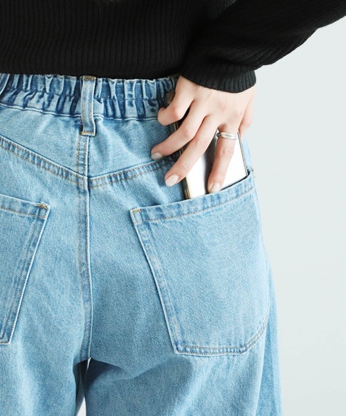 reca（レカ）の「デニムカーブパンツ（デニムパンツ・レディース・ブルー/ネイビー・M/L）」の13枚目の写真