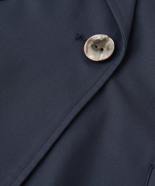 un dix cors（アンディコール）の「エステルニット切替コート（トレンチコート・レディース・ネイビー/グレイッシュベージュ・FREE）」の7枚目の写真