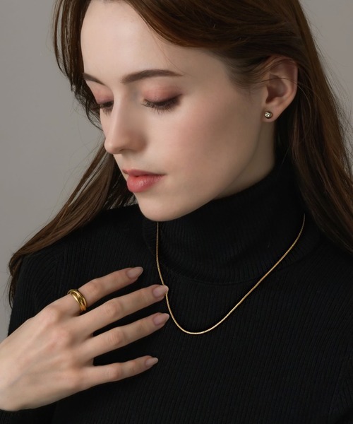 金属アレルギー対応 1mmベネチアンチェーンネックレス/サージカル