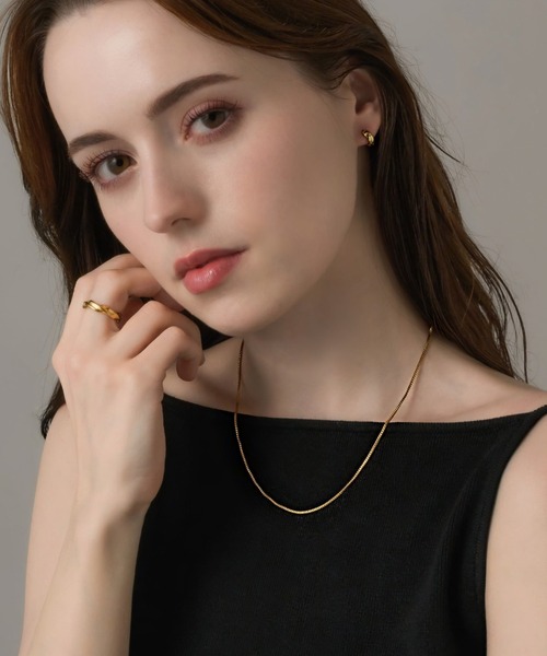 金属アレルギー対応 1mmベネチアンチェーンネックレス/サージカル