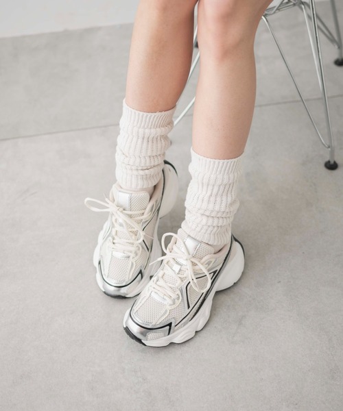 WEGO（ウィゴー）の「WEGO/プリントデザインスニーカー（スニーカー・レディース・サックスブルー/ブラック/ホワイト・MEDIUM/LARGE）」の17枚目の写真