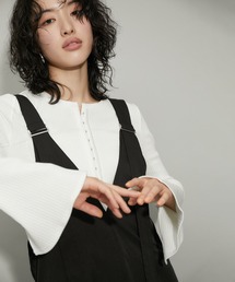【WEB限定】フレアスリーブフロントホックロンT