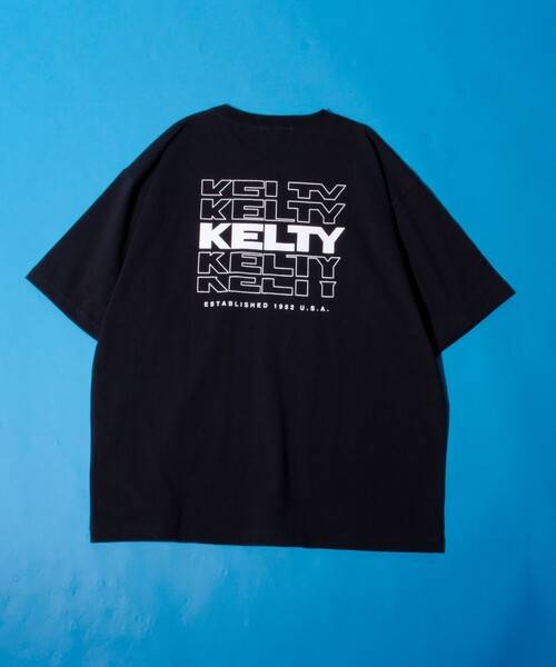 KELTY(ケルティ)の「【限定展開】【KELTY×GLOSTER】別注 バックタイポロゴプリントTシャツ ワンポイントワッペン(Tシャツ/カットソー・メンズ・ホワイト/アッシュグレー/ブラック/グレイッシュベージュ・S/M/L)」の13枚目の写真