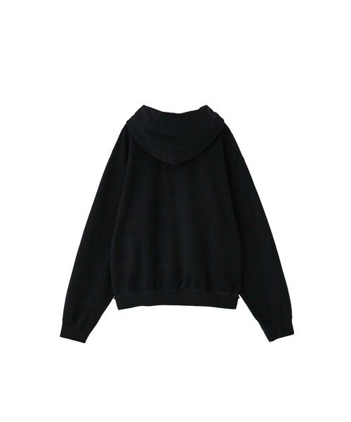 ENCIRCLE（エンサークル）の「【ENCIRCLE/エンサークル】Organic pile hoodie/オーガニックパイルフーディー（スウェット）（パーカー・レディース・ナチュラル/ブラック・2/1）」の3枚目の写真