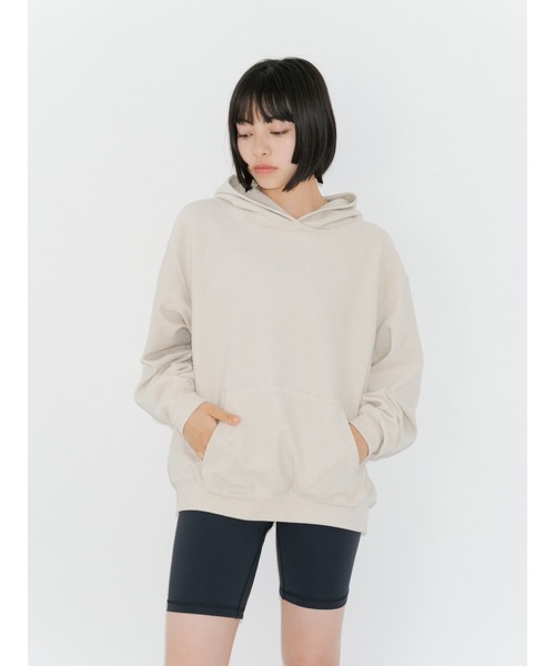 ENCIRCLE（エンサークル）の「【ENCIRCLE/エンサークル】Organic pile hoodie/オーガニックパイルフーディー（スウェット）（パーカー・レディース・ナチュラル/ブラック・2/1）」の9枚目の写真