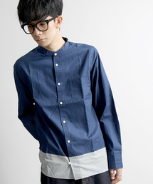 WEGO | WEGO/切替バンドカラーシャツ(シャツ/ブラウス)