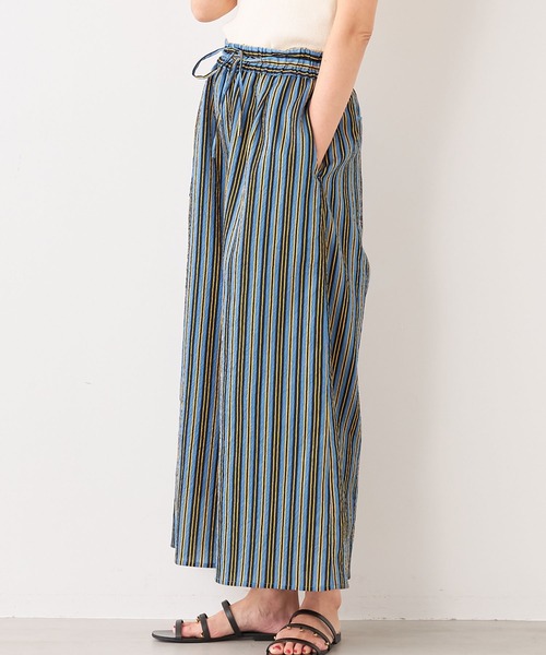 TICCA（ティッカ）の「【TICCA】テンセルストライプフレアパンツ