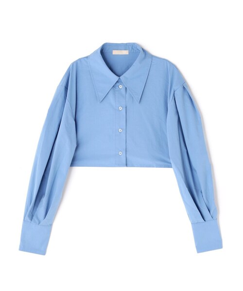 FREE'S MART（フリーズマート）の「ショート丈タックボリュームスリーブシャツ（シャツ/ブラウス・レディース・ブルー/ホワイト/イエロー・FREE）」の15枚目の写真