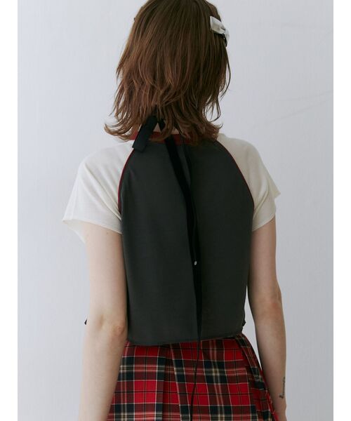 jouetie（ジュエティ）の「ラグランフィットTシャツ（Tシャツ/カットソー・レディース・ブラック/イエロー/アイボリー・MEDIUM）」の15枚目の写真