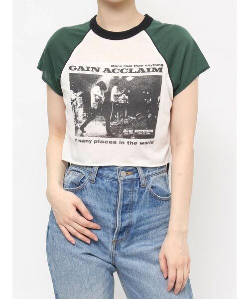 jouetie（ジュエティ）の「ラグランフィットTシャツ（Tシャツ/カットソー・レディース・ブラック/イエロー/アイボリー・MEDIUM）」の20枚目の写真