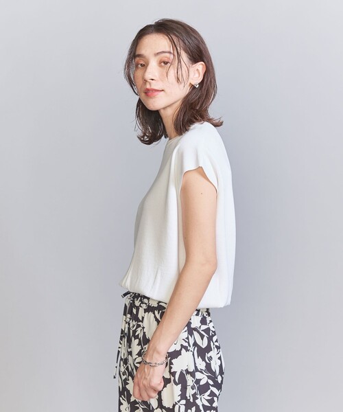 BEAUTY&YOUTH フレンチスリーブ ニットプルオーバー BEAUTY&YOUTH UNITED ARROWS（ビューティーアンドユース