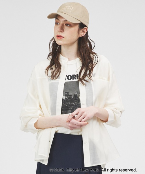 GOOD ROCK SPEED(グッドロックスピード)の「【GOOD ROCK SPEED/グッドロックスピード】NYC ロゴ刺繍キャップ/ ベースボールキャップ(キャップ・レディース・ネイビー/ベージュ・フリー)」の3枚目の写真