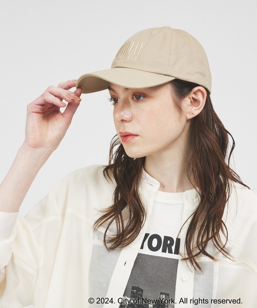 GOOD ROCK SPEED(グッドロックスピード)の「【GOOD ROCK SPEED/グッドロックスピード】NYC ロゴ刺繍キャップ/ ベースボールキャップ(キャップ・レディース・ネイビー/ベージュ・フリー)」の4枚目の写真