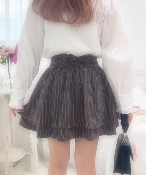 セール】French girly collection バックレースアップボリューム