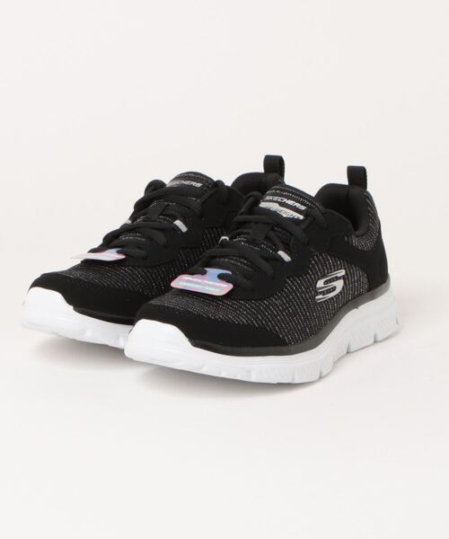SKECHERS(スケッチャーズ)の「【SKECHERS】 GRACEFUL3.0-VALLO(スニーカー・レディース・ネイビー/ブラック・22.5cm/23.0cm/23.5cm/24.0cm/24.5cm/25.0cm)」の2枚目の写真