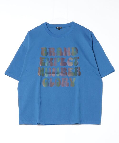 FUNALIVE(ファンアライブ)の「ワイド 半袖 反射 プリント Tシャツ(Tシャツ/カットソー・メンズ・オフホワイト/ブルー/ブラック・L/LL/M)」の18枚目の写真