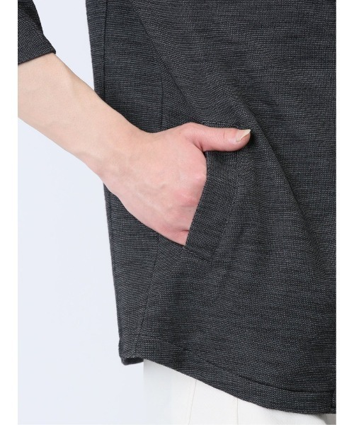 m.f.editorial（エムエフエディトリアル）の「【ストレッチ】m.f.エディトリアル メンズ メランジ 2ボタン イタリアンカラー7分袖ジャケット（カーディガン/ボレロ・メンズ・ライトグレー/ネイビー・X-LARGE/LARGE/MEDIUM）」の20枚目の写真